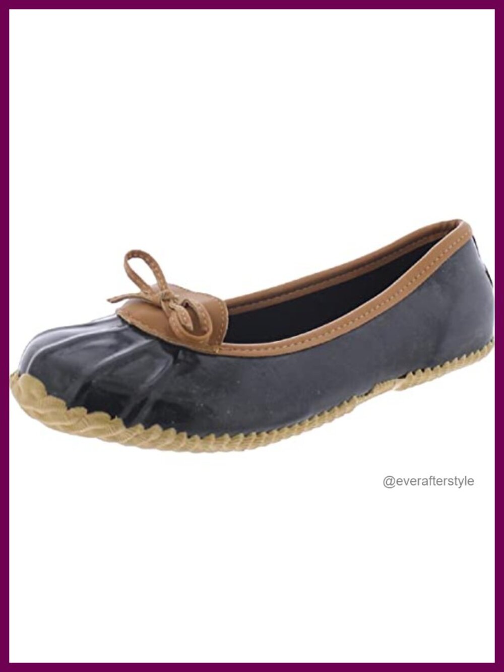 Waterproof Women's Rain Shoes Memory Foam Closed Toe